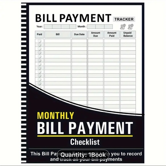 Essential Monthly Bill Organizer Planner Stay on Top of Finances New in Package - Picture 1 of 6